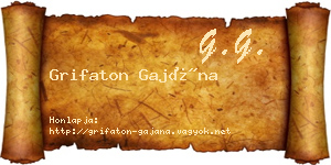 Grifaton Gajána névjegykártya