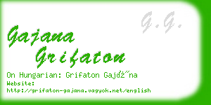 gajana grifaton business card